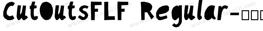 CutOutsFLF Regular字体转换
